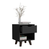 Nightstand - Modern - Manufactured Wood - Drawer and Open Shelf