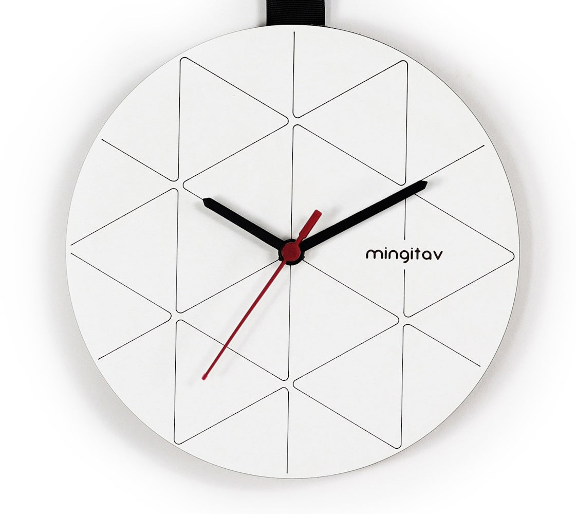 Minuet Black Wall Clock