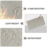 3D Faux Stone Wall Panels, 6 PCS PU Wainscoting Panel for Interior Wall Decor