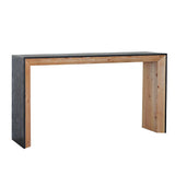 59in Modern Wood Console Table Rustic Contemporary