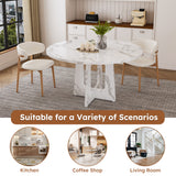 Engineered Wood Dining Table White
