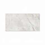 Snow Mountain White Marble Tiles 12x24 Inch Textured Wall