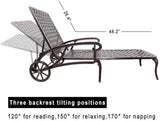 Aluminum Outdoor Chair Brown