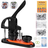 Button Maker Machine, 2.28 inch/58mm Pin Maker with 100pcs Button Parts, Ergonom