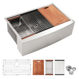 30 Inch Farmhouse Apron Front Stainless Steel Kitchen Sink