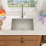 Laundry Sink 23 Inch - 23x18x12 Inch Undermount Utility Sink Deep Single Bowl