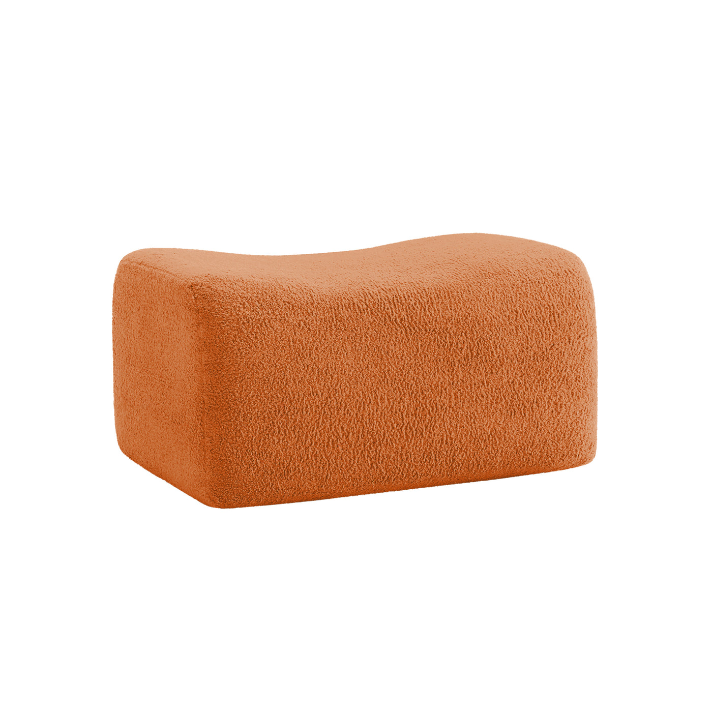 Ottoman Teddy Fabric - Orange