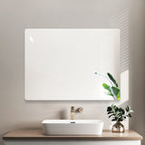 Modern Frameless Bathroom Mirror, 36 x 30 Inch Rectangular Vanity Mirror