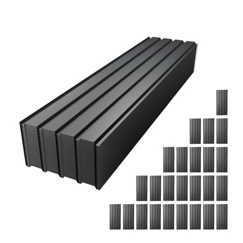 Metal Roof Panel Length 72.8IN Galvanized Roof Panels 25 PCS Waterproof Heavy