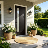 36x80 Fiberglass Front Door Right-Hand Inswing Frosted Glass