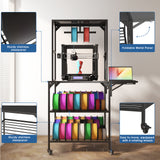 3D Printer Stand, Heavy Duty 3D Printer Table Stand with Filament Storage Rack