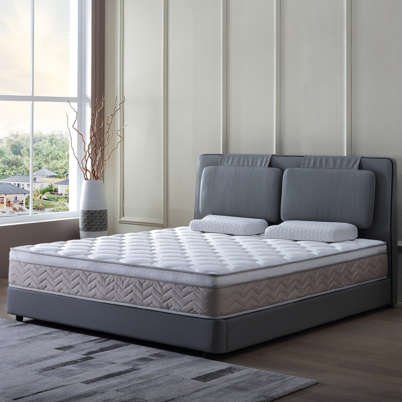 Twin XL 12 Inch Gel Memory Foam Hybrid Mattress in a Box