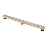 36" Linear Shower Drain with Hair Strainer and Leveling Feet