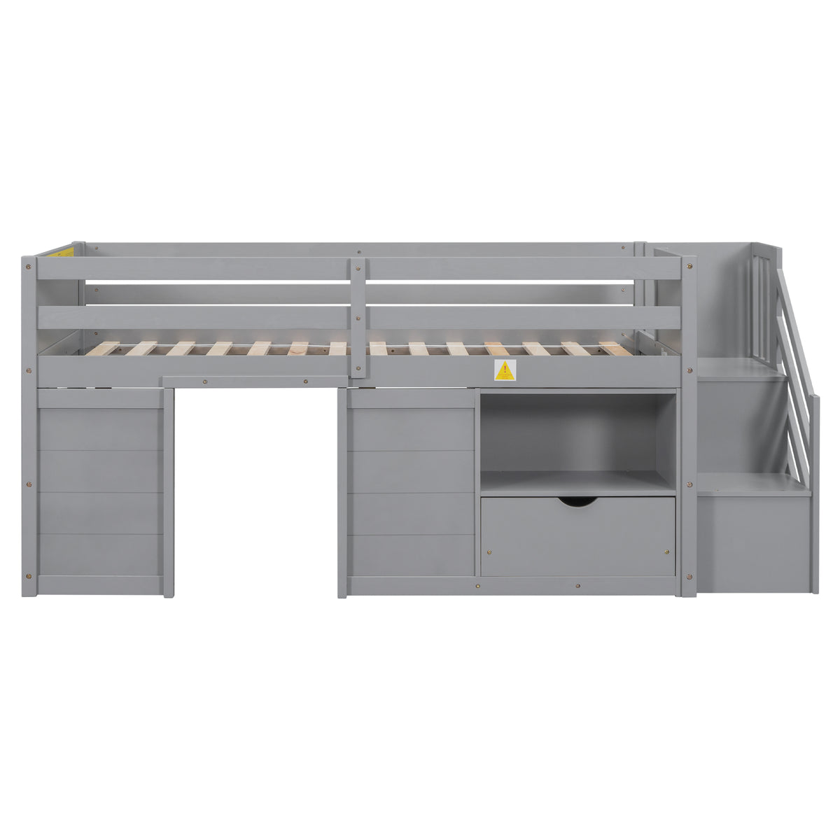 Twin Pine Loft Bed Gray