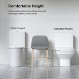 1.1/1.6 GPF Siphonic Flush One-Piece Toilet for bathrooms, Siphonic S-trap 12"