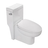Modern White Ceramic One Piece Toilet Soft Close Seat 27.5