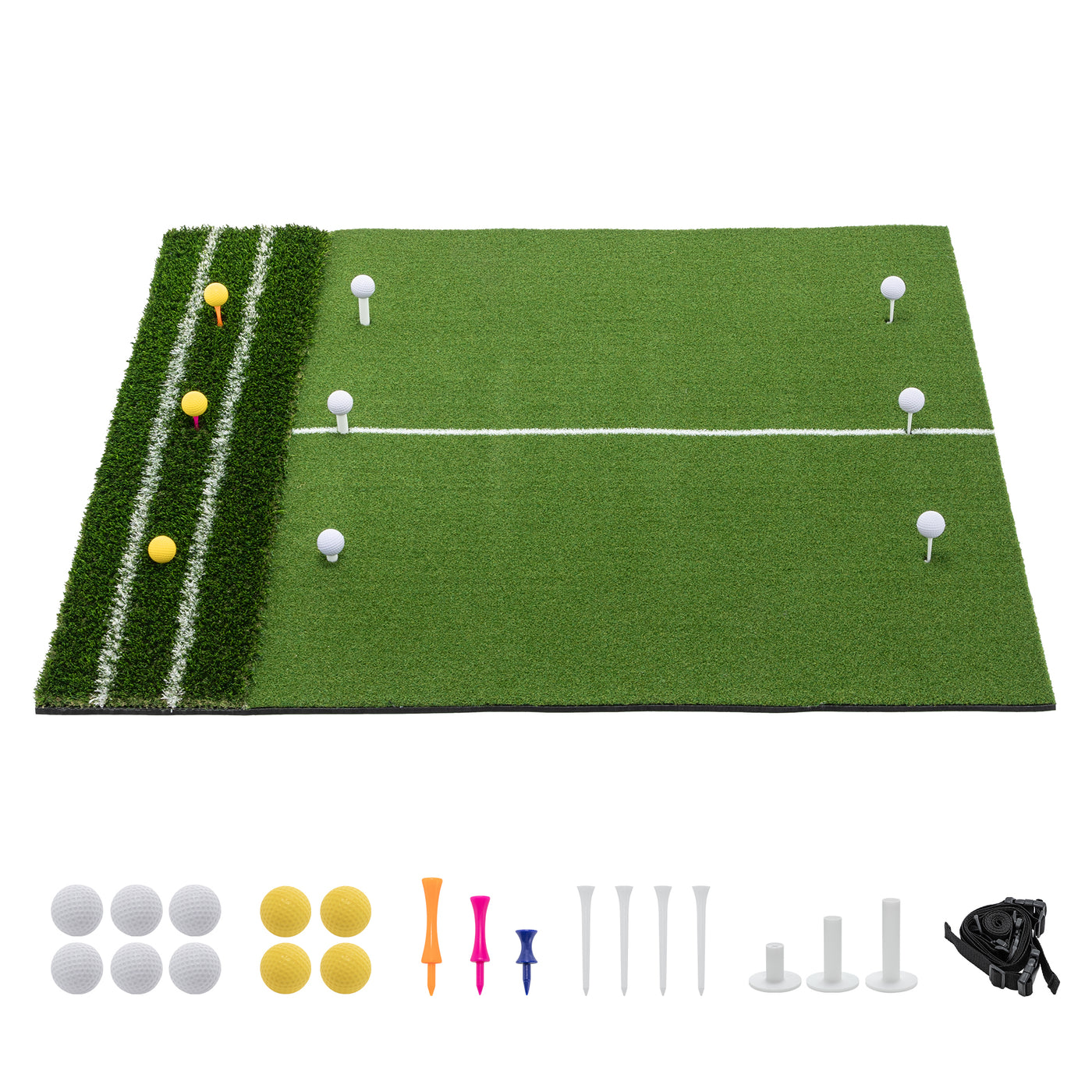 5x4 Golf Practice Mat with 9 Tee Positions Indoor Outdoor