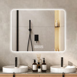 28x36" LED Bathroom Mirror Wall Mount Dimmable Anti-Fog