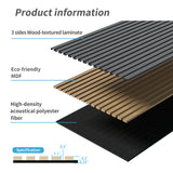 Wood Panels for Wall Slat Wall Panels, 2PC Wood Slat Acoustic Panels