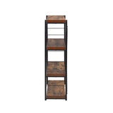 Bookshelf - Wood & Metal - Weathered Oak & Black - 4 Shelves