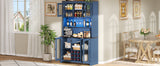 70.9" Kitchen Pantry Storage Cabinet Rustic Buffet Cabinet