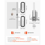 Mechanical Keyless Entry Door Lock, 2.0 Code Upgrade, 4-7 Digits Code