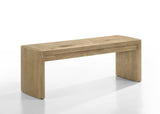 Massimo Wooden Oak Finish 50.5" Dining Bench