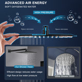 12 Inch Black Rain Shower Head