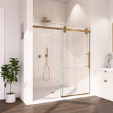 56-60"W x 72"H Frameless Sliding Shower Door Enclosure