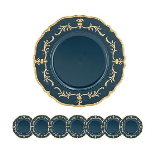 8 Pack Plastic Charger Plate 13