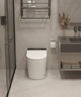 Compact Smart Toilet with Bidet Seat Built-in, Modern Tankless Design