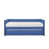 Daybed with Trundle Wood Sleeper Blue