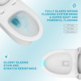 Elongated Toilet, 1.28 GPF, ADA Chair Height, 12" Rough-In, High Efficiency