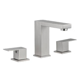 8" Widespread Brushed Nickel Bathroom Sink Faucet Double Handle