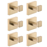6 Pack Stainless Steel Wall Mounted Towel Hooks