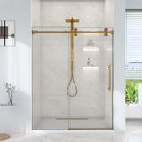 56"-60"W*72" H Frameless Single Sliding Shower Door
