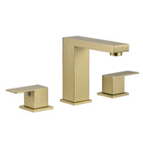8" Widespread Stainless Steel Bathroom Sink Faucet Nickel Gold