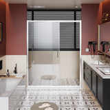 60.in W x 72.in H Single Sliding Shower Door