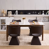 Metal Accent Chair Swivel Dark Brown