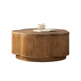 Engineered Wood Coffee Table with Storage Natural