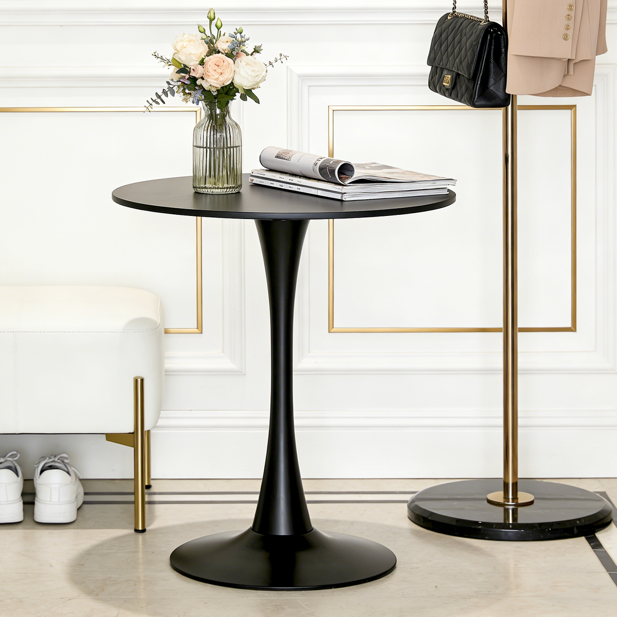 Wood Dining Table Black