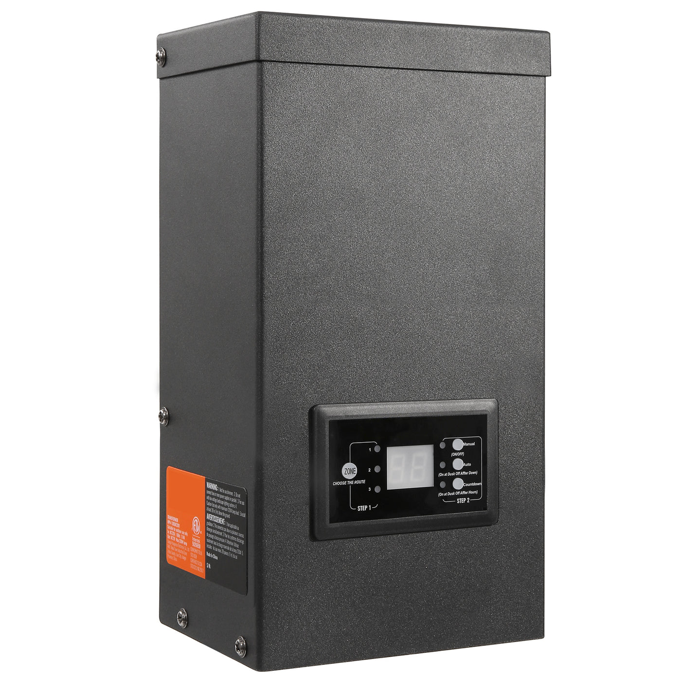 600W Landscape Lighting Transformer Timer Photocell Waterproof