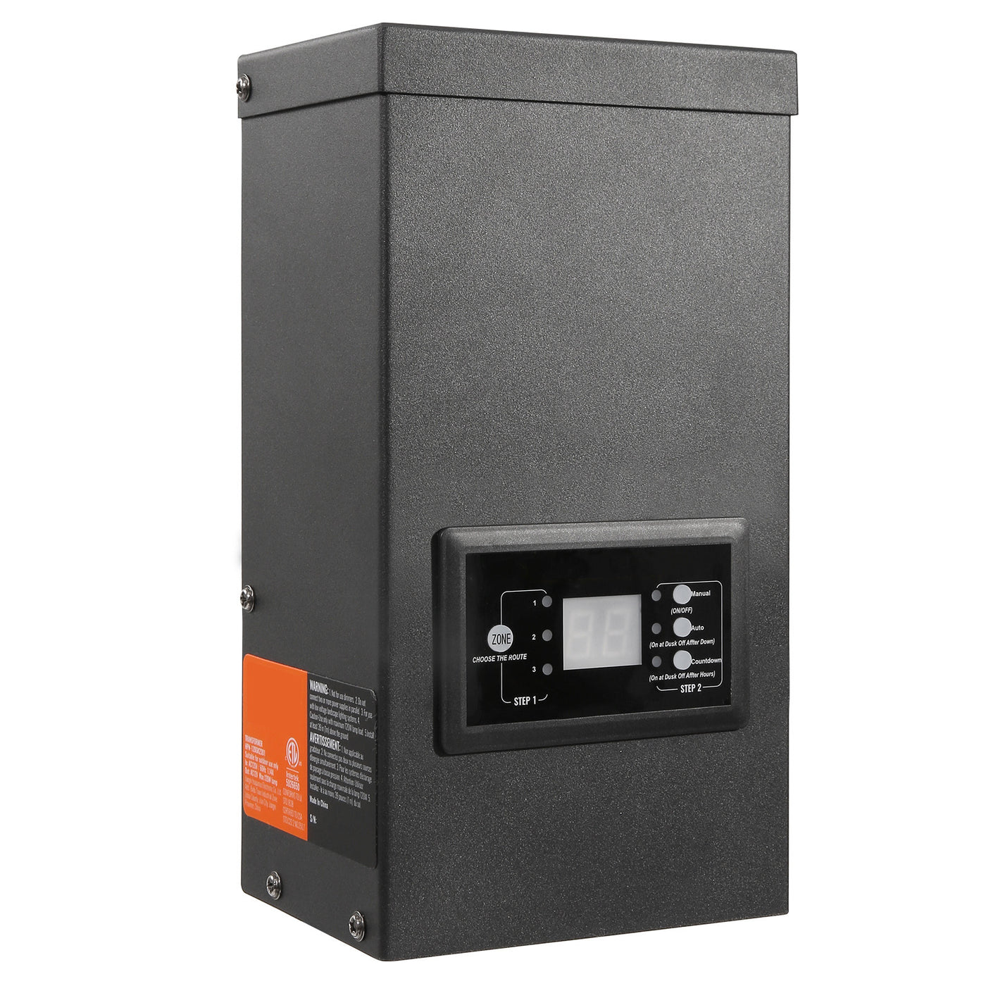 300W Landscape Lighting Transformer Timer Photocell 120V to 12V
