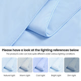 Cooling Comforter 90x90", Nylon-Spandex Wave Quilted, Ice Blue