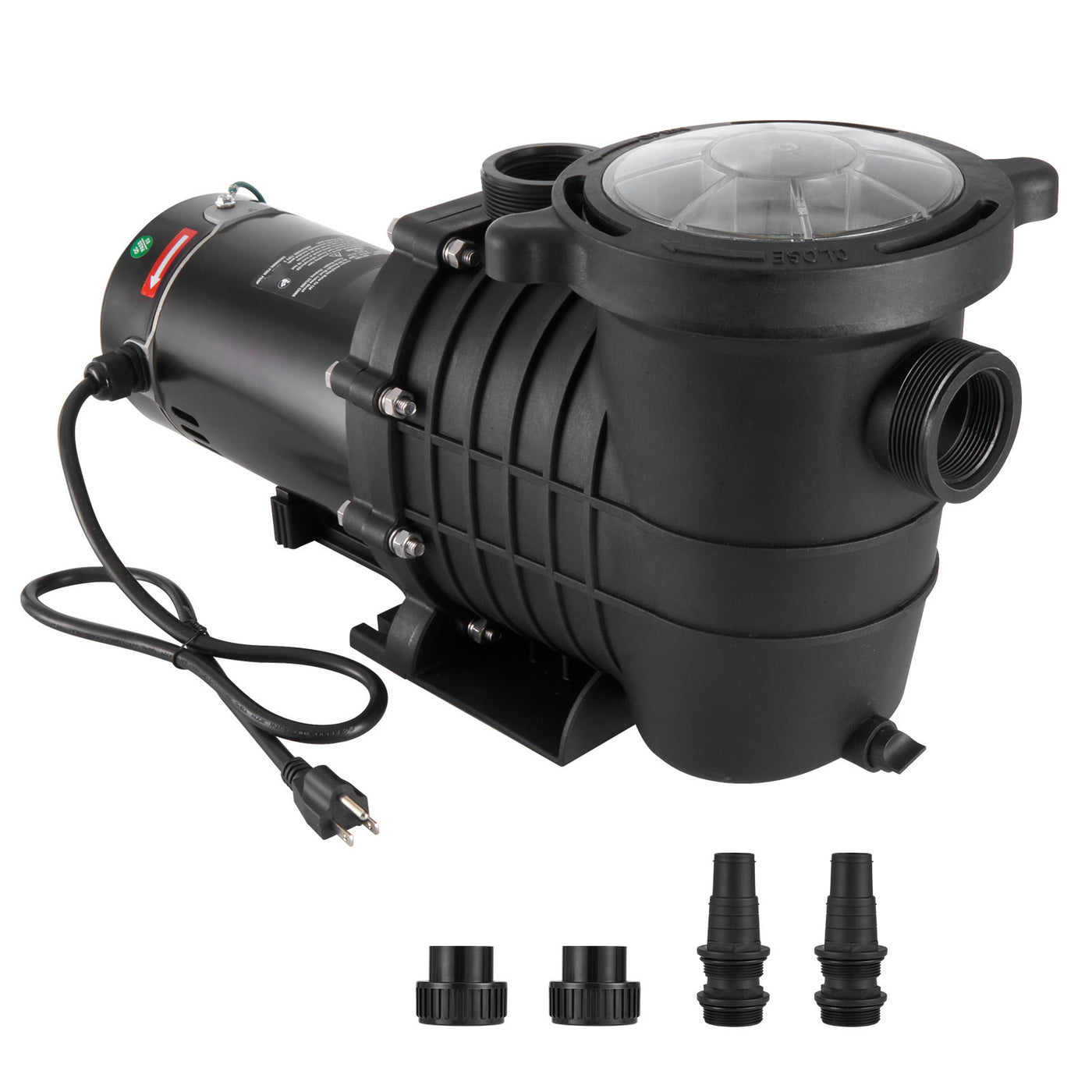 1HP 80 GPM Above Ground Pool Pump 110V/240V 3450RPM