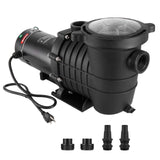1HP 80 GPM Above Ground Pool Pump 110V/240V 3450RPM