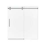 56-60"W x 72"H Frameless Sliding Shower Door Enclosure