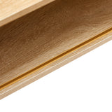 Solid Wood Coffee Table with Storage Natural