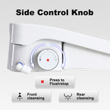 Smart Bidet Toilet Seat with Side Knob Adjustable Heated Seat