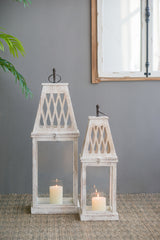 Set of 2 Ramsey Garden Lanterns 10.5" and 8" Heights